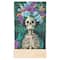 4" x 6" Floral Skeleton Acrylic Surface Diamond Art Kit with Wood Stand by Make Market®